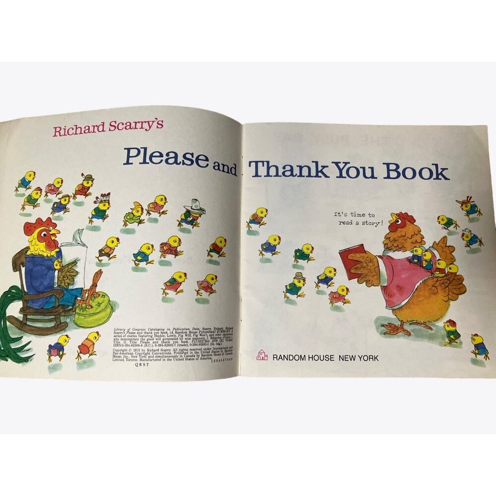 Vintage Book 1973 “Richard Scarry’s Please and Thank You Book” by Richard Scarry - Picture 3 of 9
